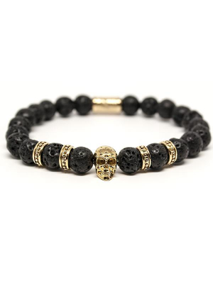 Emperador Gold Skull Bracelet