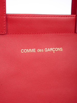 Comme Des Garçons Wallet Huge Logo Tote Bag