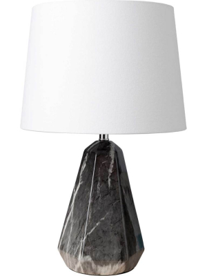 Dennis Table Lamp White/black