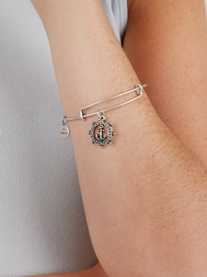 Anchor Charm Bangle, Crystal Infusion