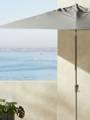 Shadow Rectangle Grey Umbrella Shade With Pole