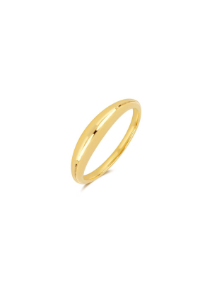 Ef Collection Gold Dome Ring