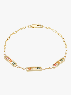 Tri-channel Link Bracelet