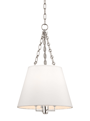 Burdett 4 Light Pendant Polished Nickel