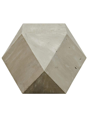 Cfc Iconsahedron Side Table - Gray Wash