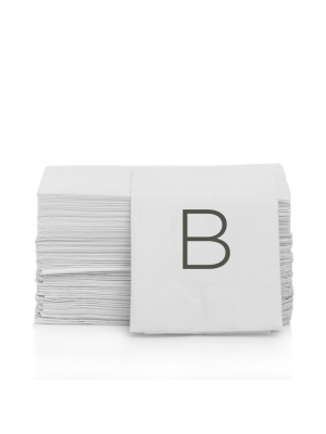 Monogram Hand Towel, B (set Of 50)