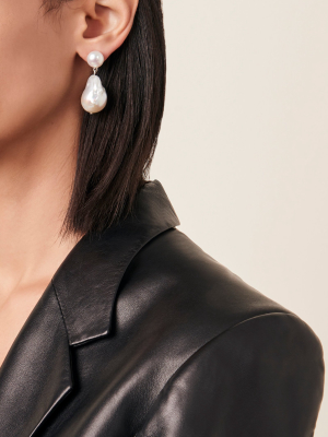 Essential Sterling Silver And Pearl Earrings