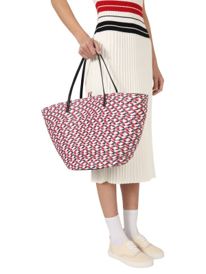 Thom Browne Rwb Stripe Tote Bag