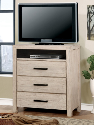 Hayes Tv Stand Light Brown White - Iohomes