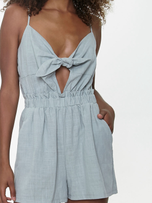 Tie-front Cami Romper