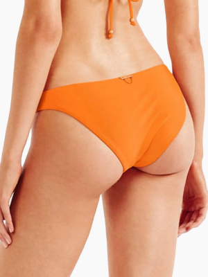 Lleo Tiger Moderate Bikini Bottom - Citrus Orange