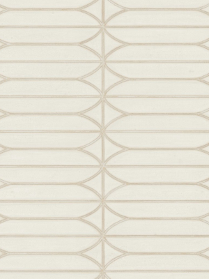 Pavilion Wallpaper In Cream From The Breathless Collection By Candice Olson For York Wallcoverings