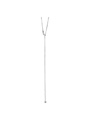 Adjustable Box Chain With Lobster Clasp Closure In Sterling Silver - Gray (24")