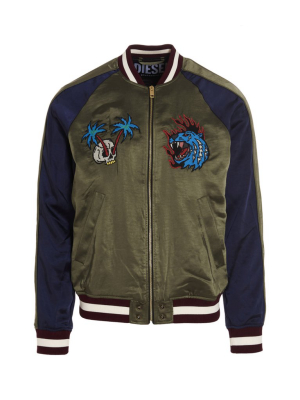 Diesel J-butler Embroidered Bomber Jacket