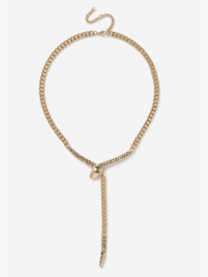 **snake Lariat Necklace