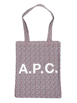 A.p.c. Logo Print Tote Bag