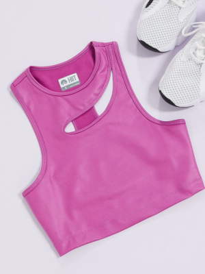 Hiit Cut Out Tank In Purple