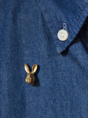 Brass Rabbit Pin