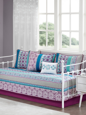 6pc Callie Daybed Set Purple