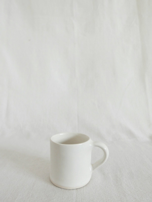 Mervyn Gers Coffee Cup In White Glaze