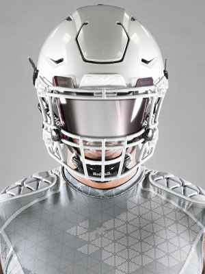 Mauve Red Machine Silver Helmet Eye-shield Visor