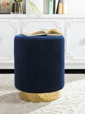 Elsworth Velvet Ottoman