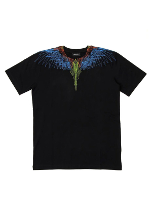 Marcelo Burlon County Of Milan Kids Wings Print Crewneck T-shirt