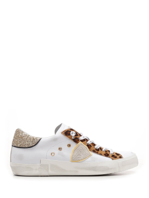 Philippe Model Prsx Glitter Animalier Sneakers