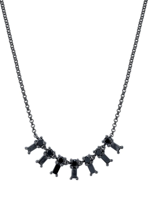 Xs Black Diamond Dangle Necklace