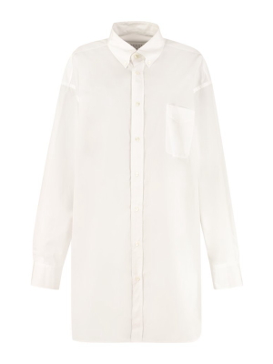 Maison Margiela Oversized Curved Hem Shirt