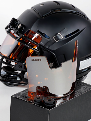 Orange Machine Silver Helmet Eye-shield Visor