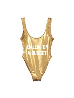 Ballin' On A Budget [metallic Swimsuit]