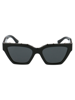 Valentino Eyewear Rockstud Cat-eye Frame Sunglasses