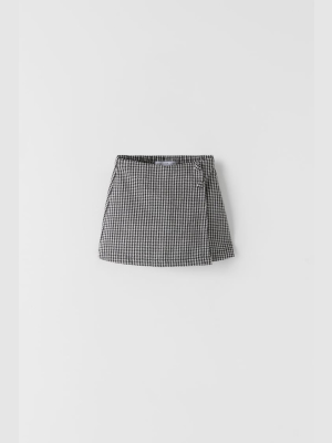 Houndstooth Skort