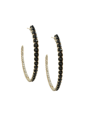 Black Diamond Hoops