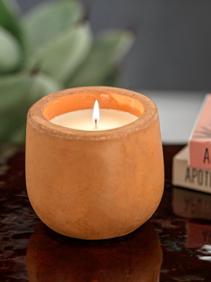 San Juan Outdoor Concrete Scented Candle - Terracotta