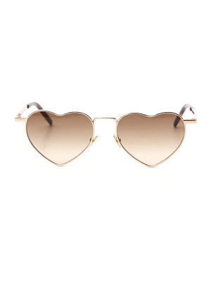 Saint Laurent Eyewear Heart Shaped Sunglasses