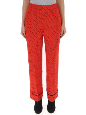 Ganni Pokla Dot Print Trousers