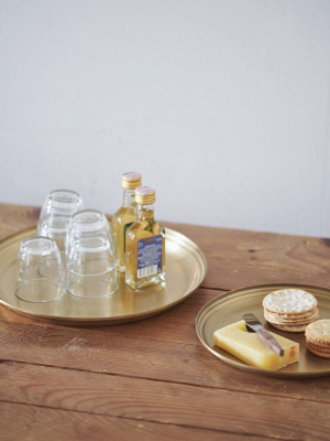 Handmade Brass Round Trays