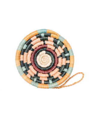 Handwoven Baskets By Blu Multicolor Basket Ornament