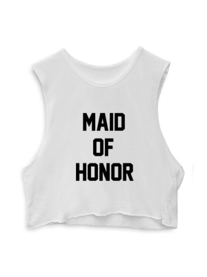 Maid Of Honor  [crop Muscle Tank]