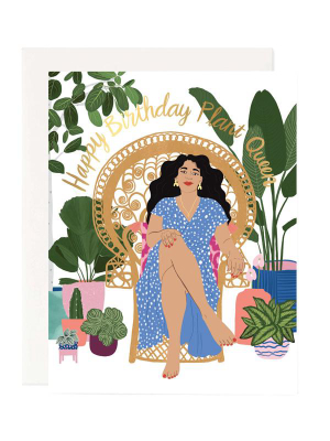 Birthday Plant Queen Card