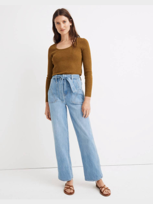 Madewell X Warm High-rise Wide-leg Jeans
