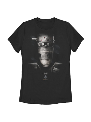 Women's Star Wars The Mandalorian Rusty Ig-11 Droid T-shirt