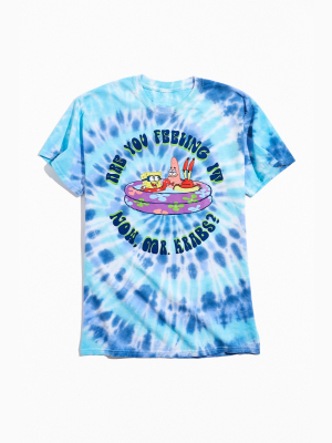 Are You Feeling It Mr. Krabs Tie-dye Tee