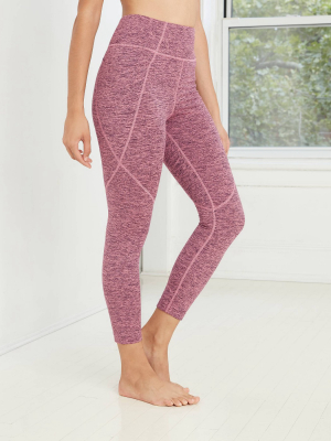 Women's High-waisted Brushed Jersey 7/8 Leggings - Joylab™