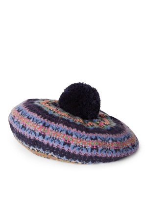 Fair Isle Wool-blend Beret