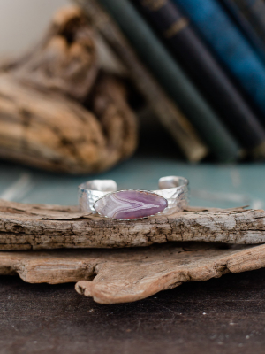 Purple Lace Agate Cuff - Final Sale