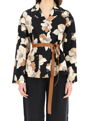 Max Mara Studio Rucola Floral Printed Shirt