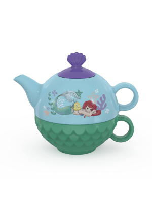 Little Mermaid 2pc Stacking Ceramic Tea Set - Zak Designs